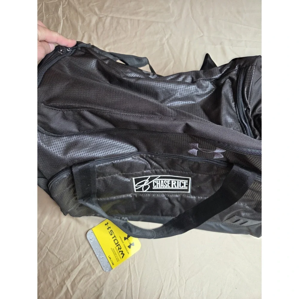 Under Armour Storm Chase Rice Duffle Bag Black NWT MSRP $79